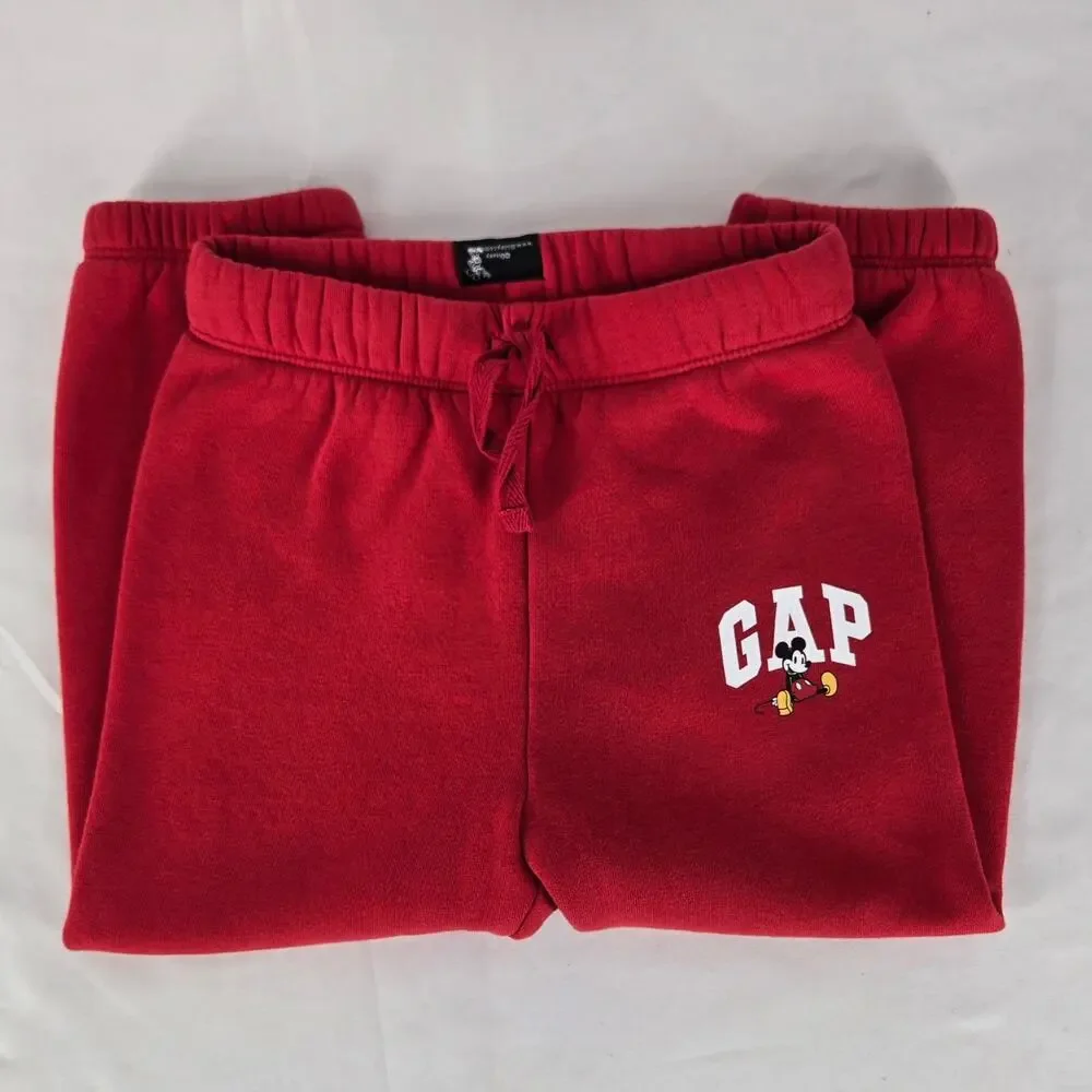 GAP x DISNEY 2024 KIDS MICKEY MODERN RED SWEAT PANT SIZE TODDLER 2 YEARS